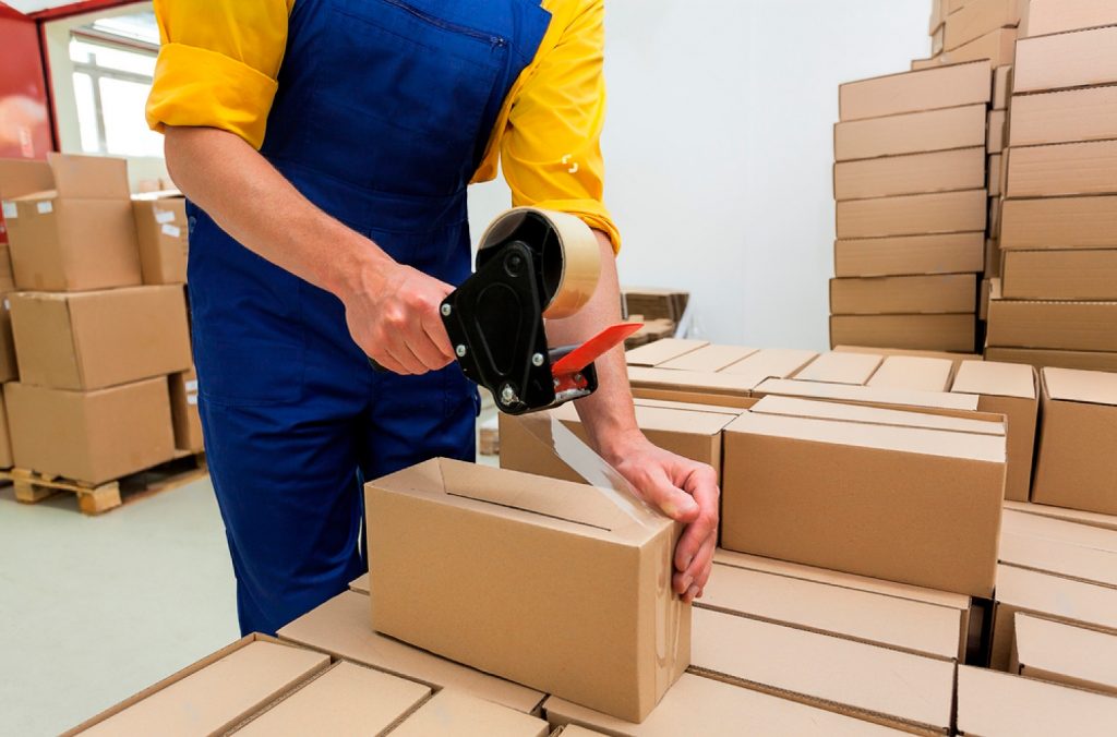 Cinta de embalaje para cajas de cartón corrugado