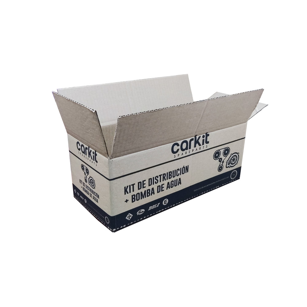 Caja de cartón corrugada impresa