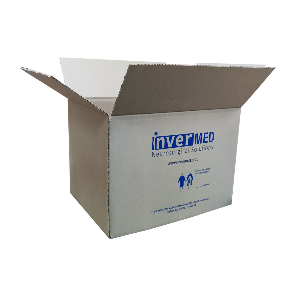 Caja impresa de cartón corrugado
