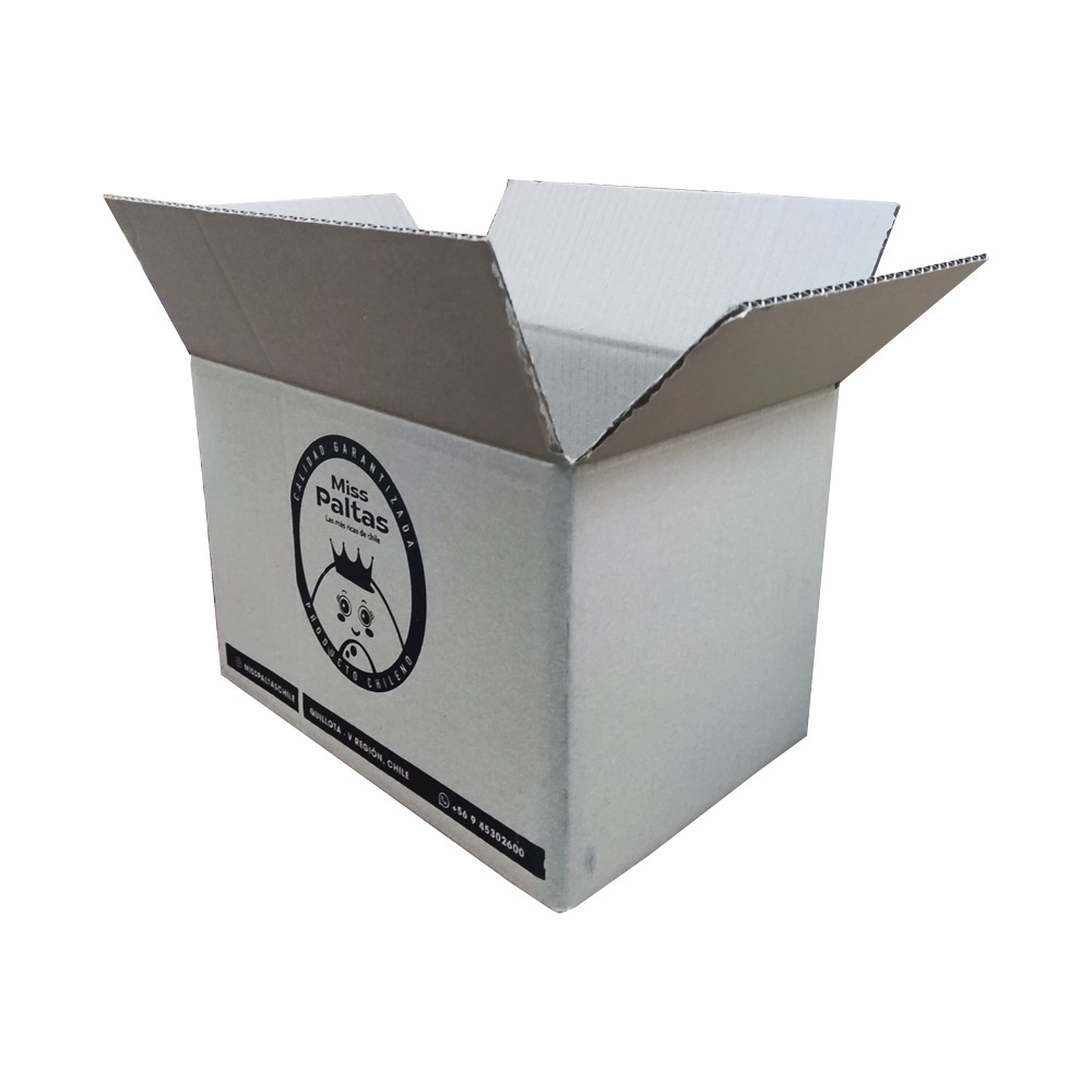 caja de cartón corrugado con logo