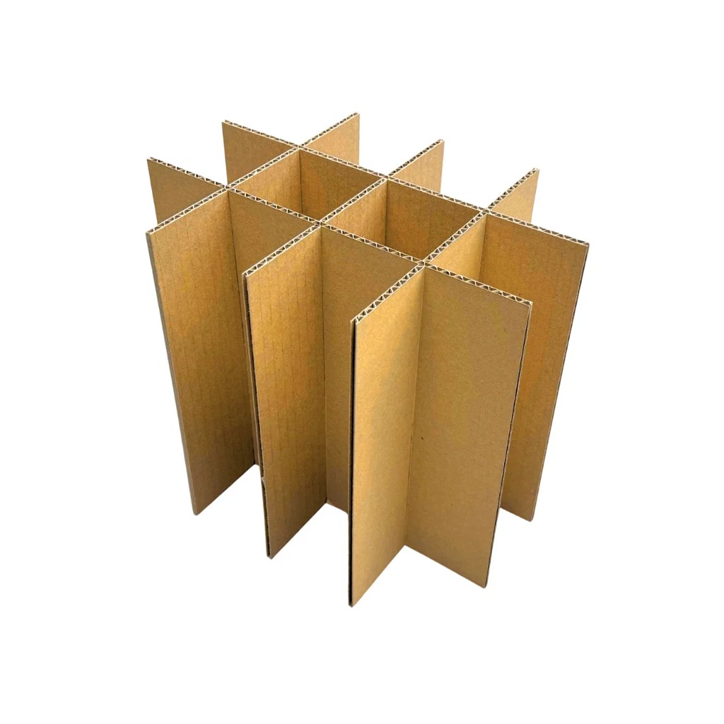 divisores de cartón corrugado para cajas de vino