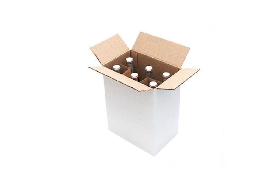 caja de cartón corrugado para vinos y licores